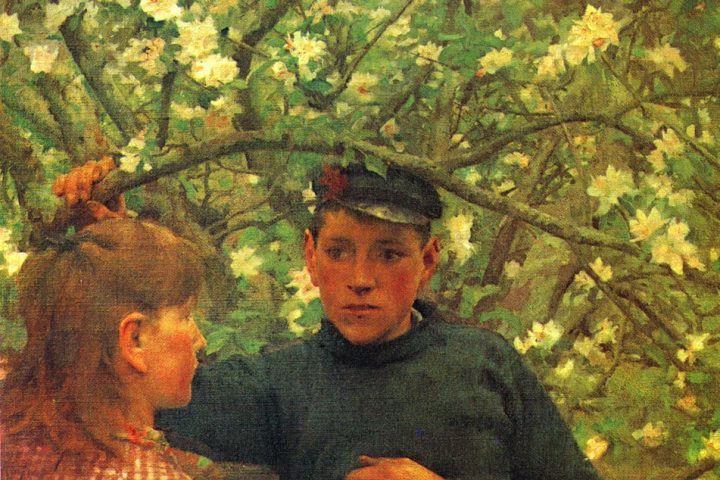 Henry Scott Tuke’s painting “The Promise” (1888).