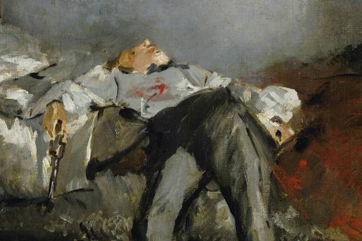 Detail of The Suicide (c1877), by Edouard Manet.